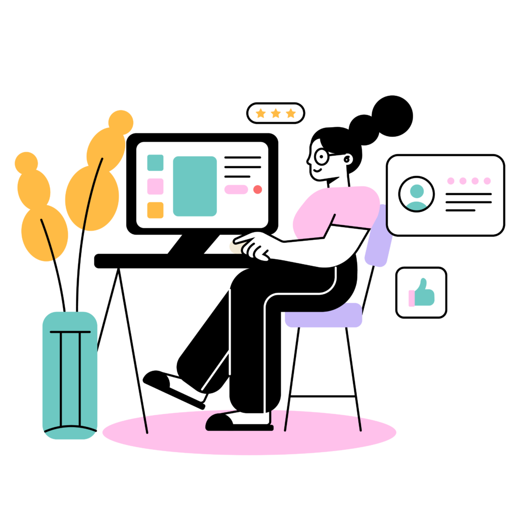 Product designer working on UX and UI of websites and apps